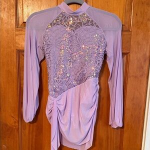 Lavender Lace Sequin dance